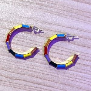 small rainbow hoops!